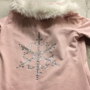 Pink Snowflake cotton track suit size small